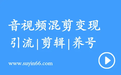 音影视混剪变现课