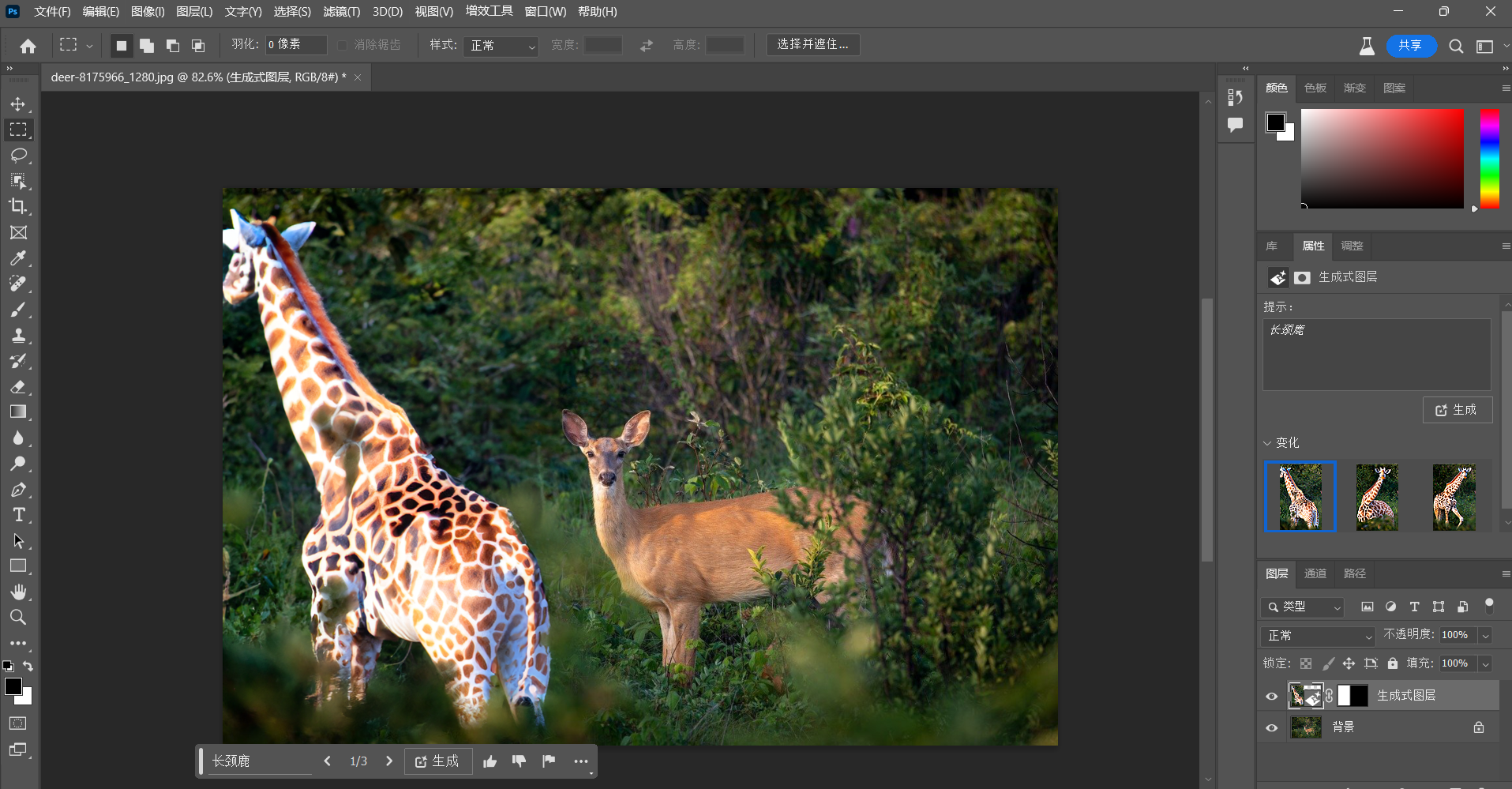 PS Beta 25.0.0 支持中文AI 创成式填充 强大的神经滤镜