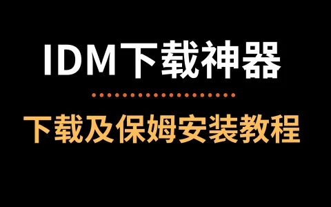 IDM神器，保姆安装教程