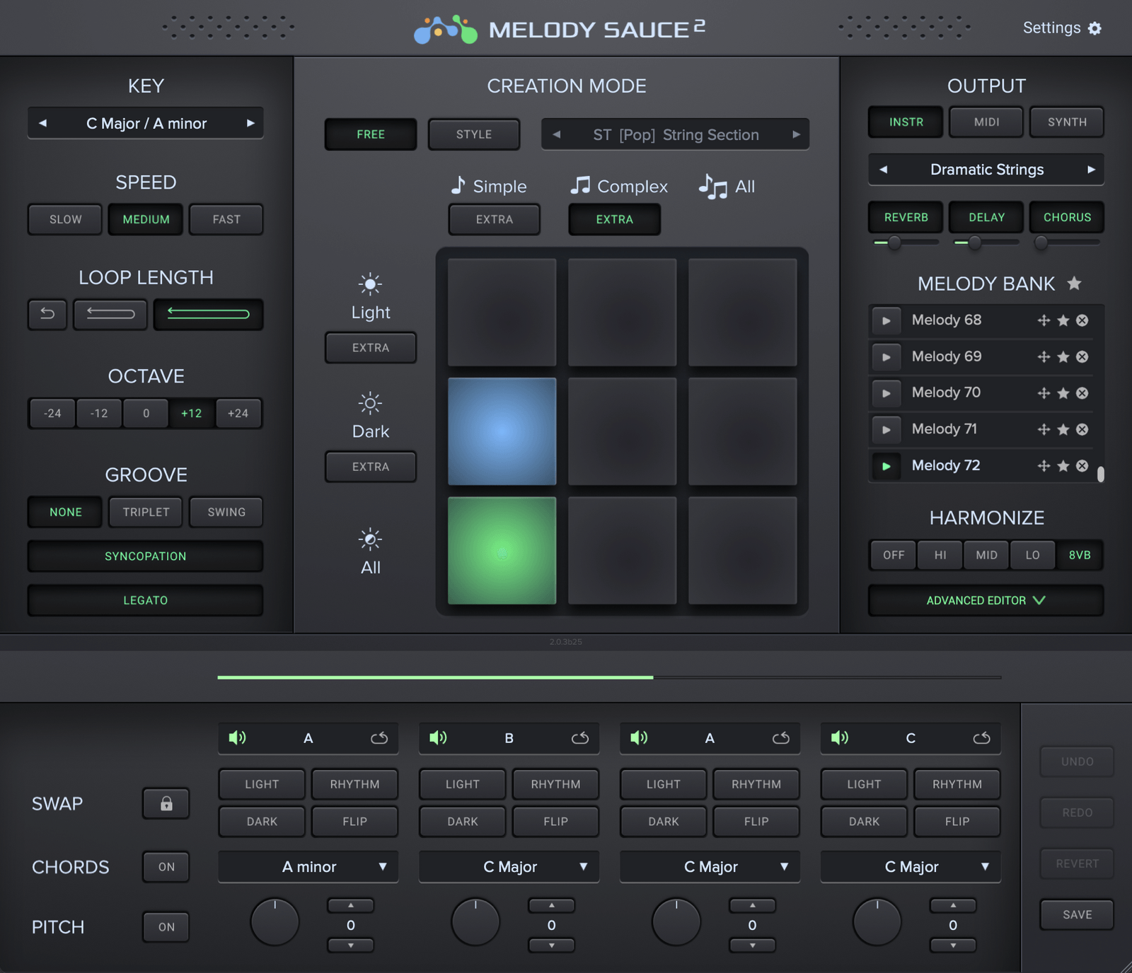 [编曲插件] AI创作旋律插件 Evabeat Melody Sauce v2.1.3
