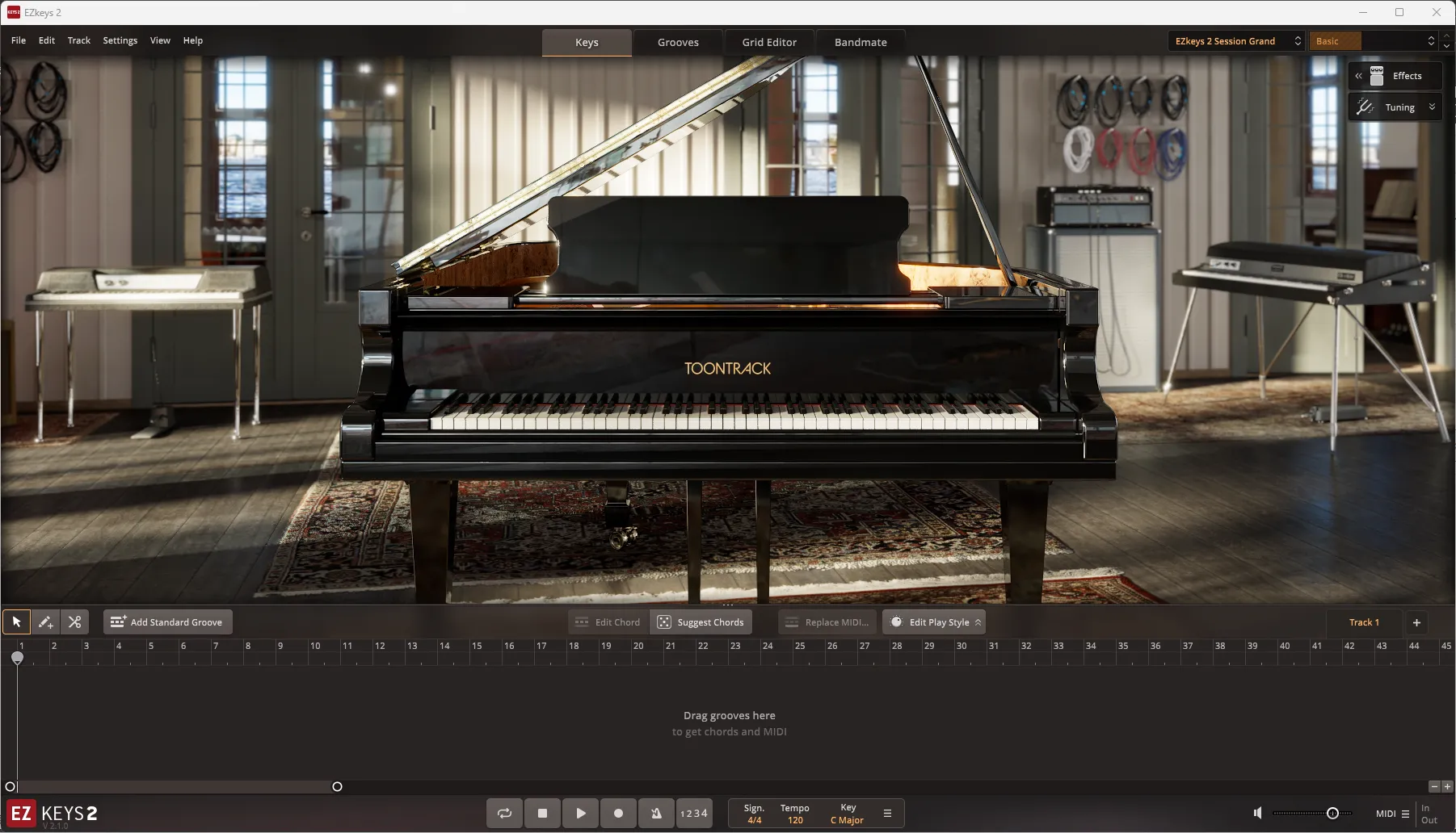 「钢琴音源」更强大的自动编曲钢琴EZkeys2.1 最新版 WIN&MAC